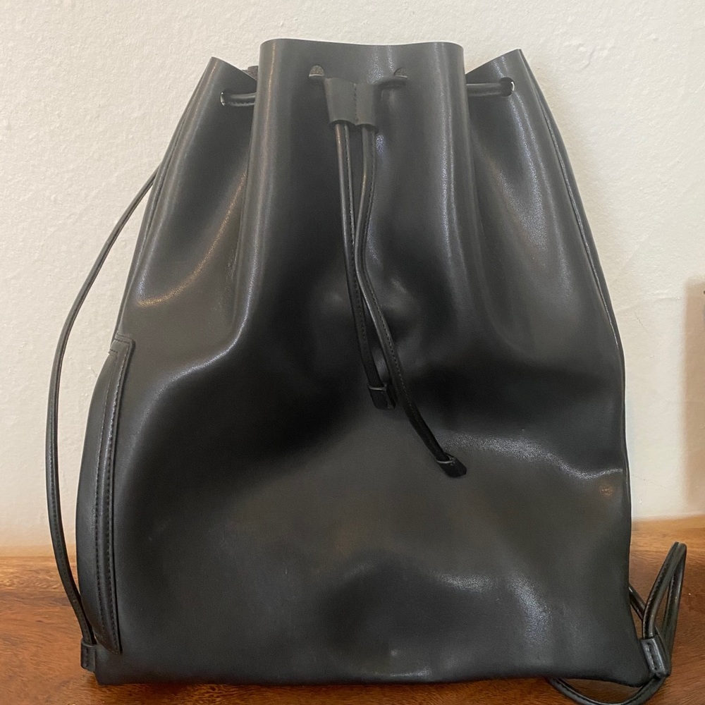 DKNY genuine leather backpack